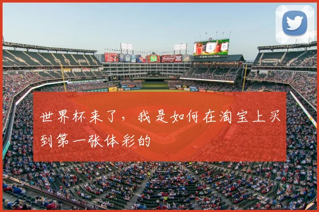世界杯来了,我是如何在淘宝上买到第一张体彩的